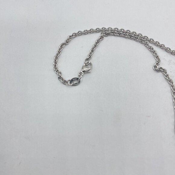 James Avery Retired 925 Silver Copper Floating Flowers Pendant18" Original James - Picture 7 of 7